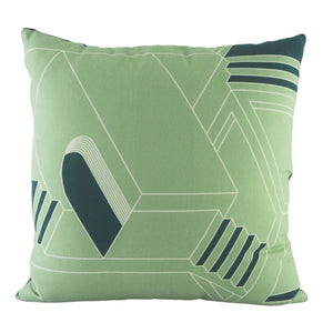 Green Cushion Cover Set. 100% Cotton. Borderline Play